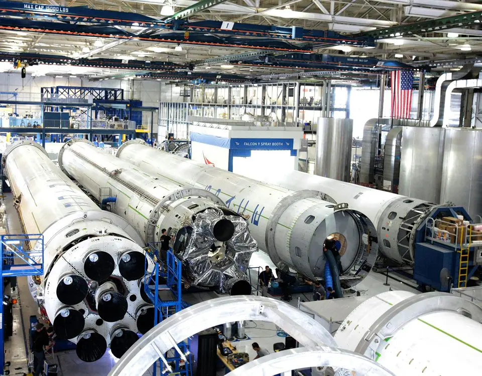 A large warehouse filled with pipes and tubes.